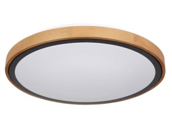 NADGRADNA STROP. SVETILKA BRUNO 24W CCT ČRNA / LES