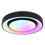 NADGRADNA STROP. SVETILKA SULLY 24W, CCT, RGB ČRN ROB – predstavitvena slika