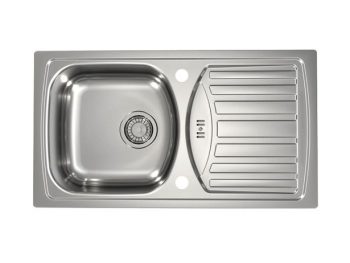 NERJAVNO POMIVALNO KORITO ALVEUS BASIC 150, NAT 780X435 MM IZTOK 88.9 MM