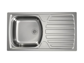 NERJAVNO POMIVALNO KORITO ALVEUS BASIC 170, SATIN 780X435 MM
