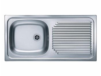 NERJAVNO POMIVALNO KORITO ALVEUS BASIC 60, LEINEN 860X435 MM