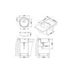NERJAVNO POMIVALNO KORITO ALVEUS FORM 30, SATIN FI 510 MM – predstavitvena slika