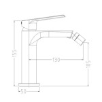 PIPA ZA BIDE BLITZ VIVA 1705 BETON – predstavitvena slika