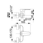 PIPA ZA TUŠ UNITAS INFINITY – predstavitvena slika