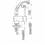 PIPA ZA UMIVALNIK UNITAS FRESH F12 – predstavitvena slika