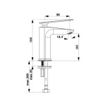 PIPA ZA UMIVALNIK UNITAS ZEN ČRNA – predstavitvena slika