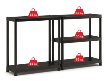 PVC REGAL KETER 182X90X40 CM 5P/55KG ČRN