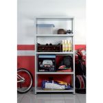 REGAL AR SHELVING 180X90X40 CM, 5 POLIC 100 KG/POLICO, SIV – predstavitvena slika