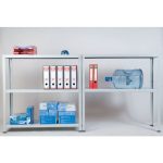 REGAL AR SHELVING 180X90X40 CM, 5 POLIC 100 KG/POLICO, SIV – predstavitvena slika
