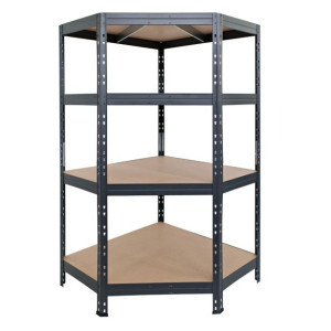 REGAL AR SHELVING 180X90X90X45 CM 4P/250KG KOTNI ANTRACIT GARAGE