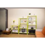 REGAL SIMONRACK 160X80X40 CM, 4 POLICE 150 KG/POLICO ZELEN/BEL – predstavitvena slika