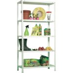 REGAL SIMONRACK 180X90X30 CM, 5 POLIC 75 KG/POLICO, BEL – predstavitvena slika