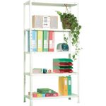 REGAL SIMONRACK 180X90X30 CM, 5 POLIC 75 KG/POLICO, BEL – predstavitvena slika