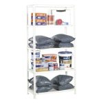 REGAL SIMONRACK 180X90X30 CM, 5 POLIC 75 KG/POLICO, BEL – predstavitvena slika