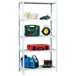 REGAL SIMONRACK 180X90X30 CM, 5 POLIC 75 KG/POLICO, BEL – predstavitvena slika