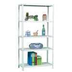 REGAL SIMONRACK 180X90X30 CM, 5 POLIC 75 KG/POLICO, BEL – predstavitvena slika