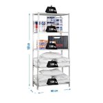 REGAL SIMONRACK 180X90X40 CM, 5 POLIC 280 KG/POLICO – predstavitvena slika