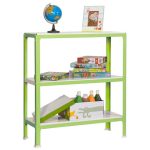 REGAL SIMONRACK 90X80X40 CM, 3 POLICE 150 KG/POLICO, ZELEN/BEL – predstavitvena slika