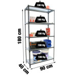 REGAL SIMONRACK SIMONCLICK 5/400 ANTRACIT/BELA – predstavitvena slika