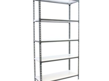 REGAL SIMONRACK 180X90X40 CM 5P/180KG ANTRACIT BELA SIMONCLICK