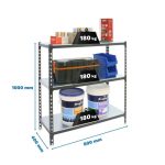 REGAL SIMONRACK 100X80X40 CM 3P/180KG ANTRACIT SIMONCLICK MINI – predstavitvena slika