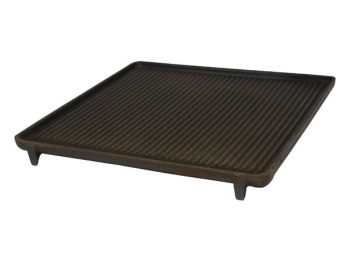 REŠETKA ALI PLOŠČA GORENC BBQ LTŽ PLOŠČA 40X40 CM, REBRASTA