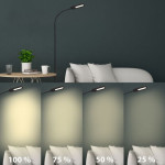 TALNA SVETILKA CCT LED 8W, ČRNA – predstavitvena slika