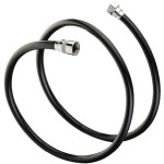 TUŠ SISTEM BLITZ EDDY S 2227 S CEVJO, ROČNO IN NADGLAVNO PRHO ČRNA – predstavitvena slika