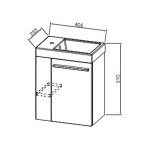 UMIVALNIŠKA ENOTA KOLPA SAN OUK 40-D WH KIKI BELA Z UMIV. LITI MARMOR – predstavitvena slika
