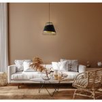 VISEČA SVETILKA-LESTENEC EGLO AUSTELL 1X60W E27 FI360 ČRNA/ZLATA – predstavitvena slika