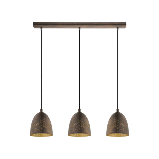 VISEČA SVETILKA-LESTENEC EGLO SAFI 3X60W E27 RJAVA/ZLATA VISEČA SVETILKA-LESTENEC EGLO SAFI 3X60W E27 RJAVA/ZLATA