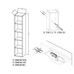 VISOKA OMARICA KOLPA SAN N 1500/30 WH VERTIKALNA – predstavitvena slika