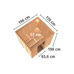 FINSKA SAVNA KARIBU SODIN 7+9KW GRELEC ZR PREDNJI VHOD – predstavitvena slika
