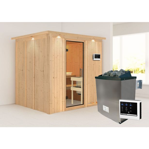 FINSKA SAVNA SODIN 8+9KW GRELEC ZR PREDNJI VHOD+STREŠ.VENEC FINSKA SAVNA SODIN 8+9KW GRELEC ZR PREDNJI VHOD+STREŠ.VENEC