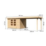 LESENA VRTNA HIŠKA KARIBU ASKOLA 5 302DX246GX211V '+ 280D 19MM BARVA LESA – predstavitvena slika