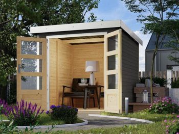 LESENA VRTNA HIŠKA KARIBU JUPITER B 209X214X218 BELI OKVIR