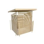 LESENA VRTNA HIŠKA KARIBU JUPITER B 209X214X218 BELI OKVIR – predstavitvena slika
