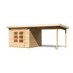 LESENA VRTNA HIŠKA KARIBU KANDERN 6 S TERASO 270X222X270+320 LES 28MM – predstavitvena slika