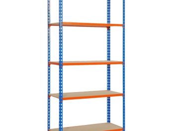 REGAL SIMONRACK 180X90X40 CM 5P/150KG MODRA ORANŽNA MADERCLICK