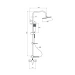 TUŠ SISTEM DEANTE SET JOKO SQUARE NBJ 01SK – predstavitvena slika