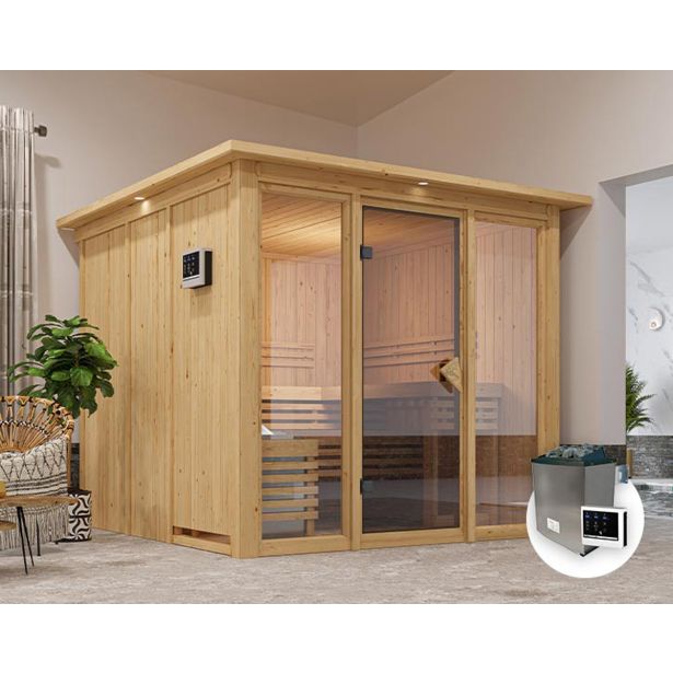 FINSKA SAVNA ASKJA 4+9KW GRELEC ZR PREDNJI VHOD+STREŠ.VENEC FINSKA SAVNA ASKJA 4+9KW GRELEC ZR PREDNJI VHOD+STREŠ.VENEC