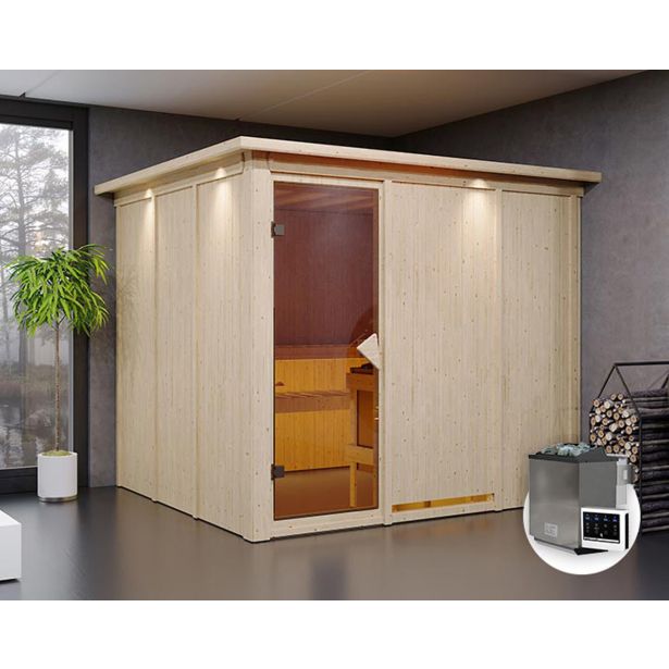 FINSKA SAVNA GOBIN 4+9KW GRELEC BIO PREDNJI VHOD+STREŠ.VENEC FINSKA SAVNA GOBIN 4+9KW GRELEC BIO PREDNJI VHOD+STREŠ.VENEC