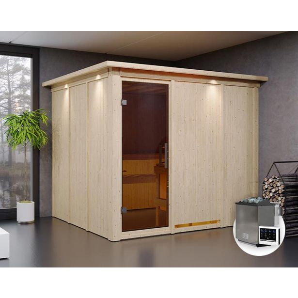 FINSKA SAVNA GOBIN 6+9KW GRELEC BIO PREDNJI VHOD+STREŠ.VENEC FINSKA SAVNA GOBIN 6+9KW GRELEC BIO PREDNJI VHOD+STREŠ.VENEC