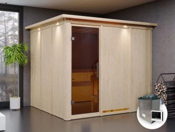 FINSKA SAVNA GOBIN 6+9KW GRELEC ZR PREDNJI VHOD+STREŠ.VENEC