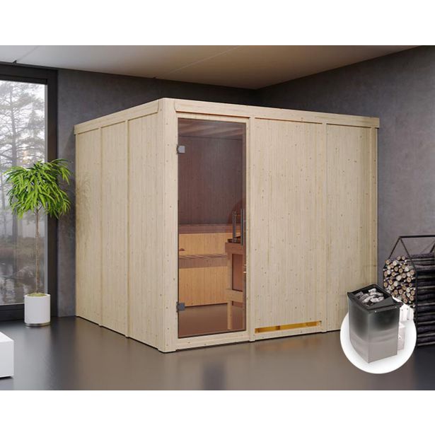 FINSKA SAVNA GOBIN 7+9KW GRELEC NR PREDNJI VHOD FINSKA SAVNA GOBIN 7+9KW GRELEC NR PREDNJI VHOD