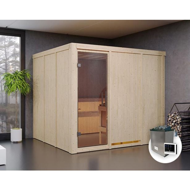 FINSKA SAVNA GOBIN 7+9KW GRELEC ZR PREDNJI VHOD FINSKA SAVNA GOBIN 7+9KW GRELEC ZR PREDNJI VHOD