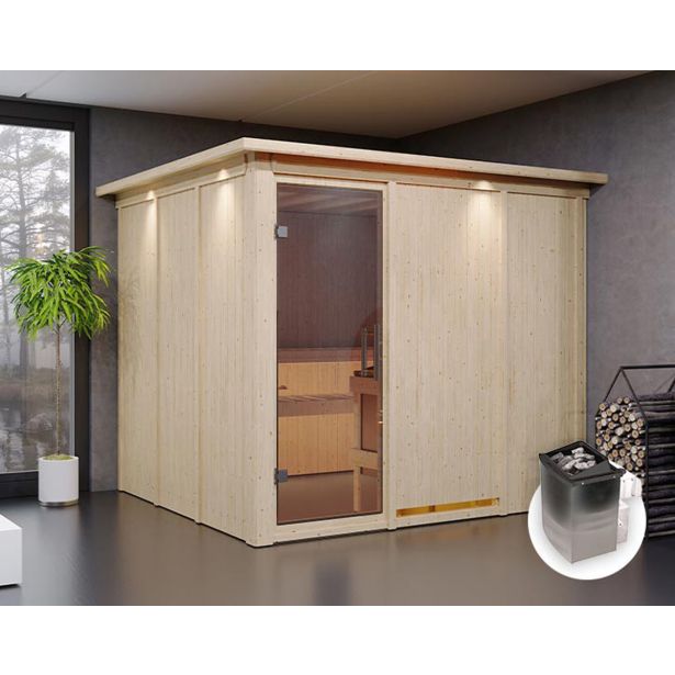 FINSKA SAVNA GOBIN 8+9KW GRELEC NR PREDNJI VHOD+STREŠ.VENEC FINSKA SAVNA GOBIN 8+9KW GRELEC NR PREDNJI VHOD+STREŠ.VENEC