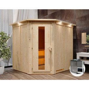 FINSKA SAVNA JARIN 2+9KW GRELEC BIO KOTNI VHOD+STREŠ.VENEC