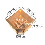 FINSKA SAVNA KARIBU JARIN 2+9KW GRELEC ZR KOTNI VHOD+STREŠ.VENEC – predstavitvena slika