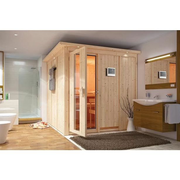 FINSKA SAVNA RODIN 2+ 9KW GRELEC BIO PREDNJI VHOD+STREŠ.VENEC FINSKA SAVNA RODIN 2+ 9KW GRELEC BIO PREDNJI VHOD+STREŠ.VENEC